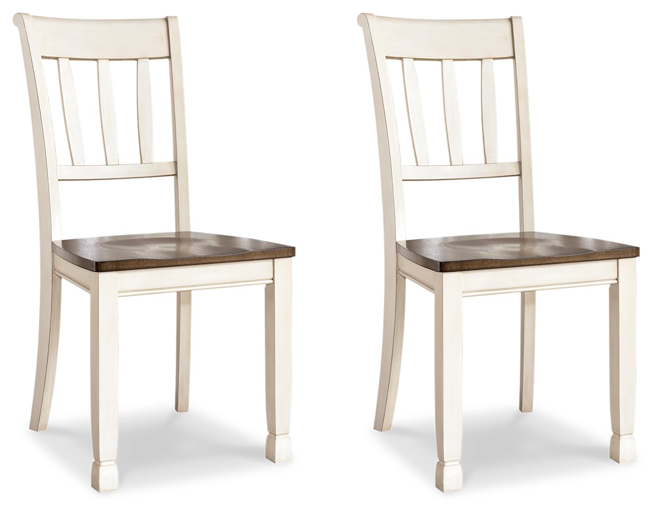 WhiteOwing Dining Chair, Brown/Cottage White